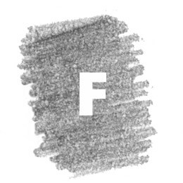 grafitna olovka F piktogram