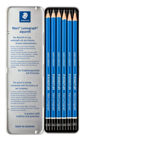 grafitne olovke set Staedtler mars lumograph 6 pakovanje