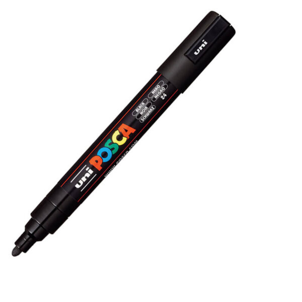 UNI akrilni marker PC-5M Posca 1.8-2.5 mm crna