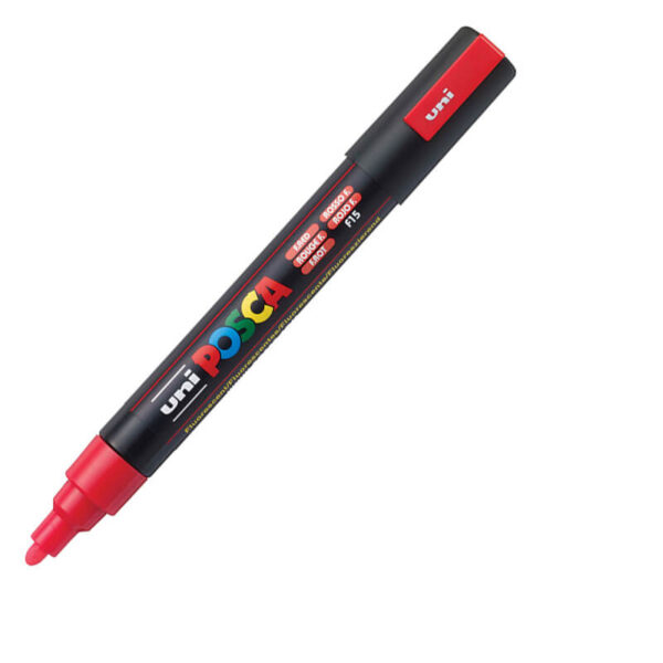 UNI akrilni marker PC-5M Posca 1.8-2.5 mm crvena
