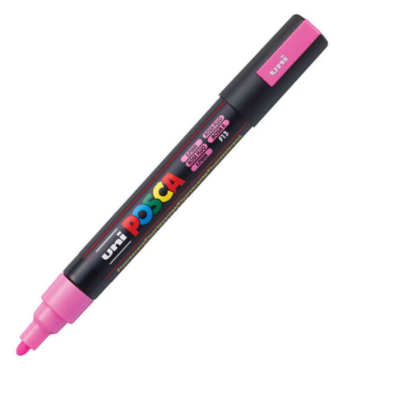 UNI akrilni marker PC-5M Posca 1.8-2.5 mm fluo roze