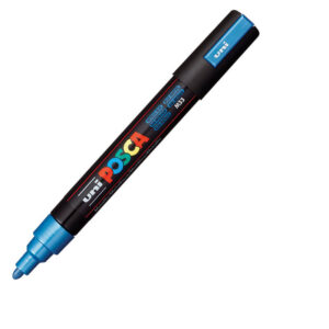 UNI akrilni marker PC-5M Posca 1.8-2.5 mm metalik plava