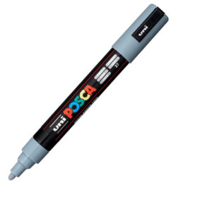 UNI akrilni marker PC-5M Posca 1.8-2.5 mm siva