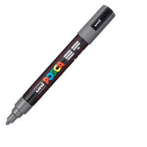 UNI akrilni marker PC-5M Posca 1.8-2.5 mm tamno siva