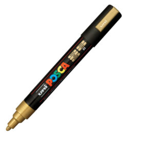 UNI akrilni marker PC-5M Posca 1.8-2.5 mm zlatna