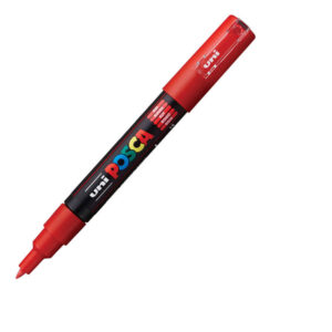 UNI akrilni marker PC-1M Posca 0.7 mm crveni
