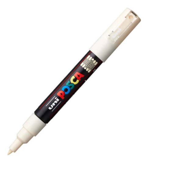 UNI akrilni marker PC-1M Posca 0.7 mm ivory