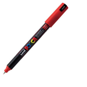 UNI akrilni marker PC-1MR Posca 0.7 mm crvena