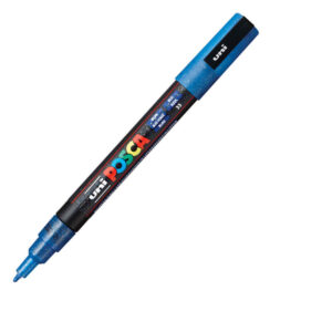 UNI akrilni marker PC-3M Posca 0.9-1.3 mm plava sljokice