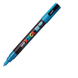 UNI akrilni marker PC-3M Posca 0.9-1.3 mm svetlo plava sljokice