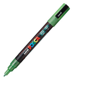 UNI akrilni marker PC-3M Posca 0.9-1.3 mm zelena sljokice