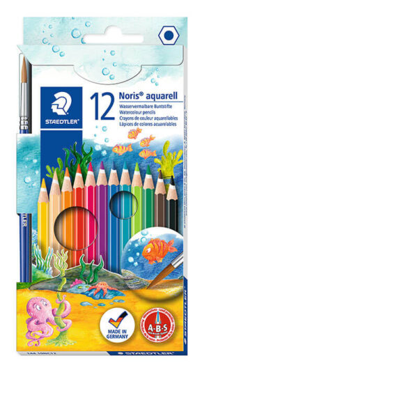 Akvarel drvene bojice set 12 (Noris Akvarel) | Staedtler 144-10NC12