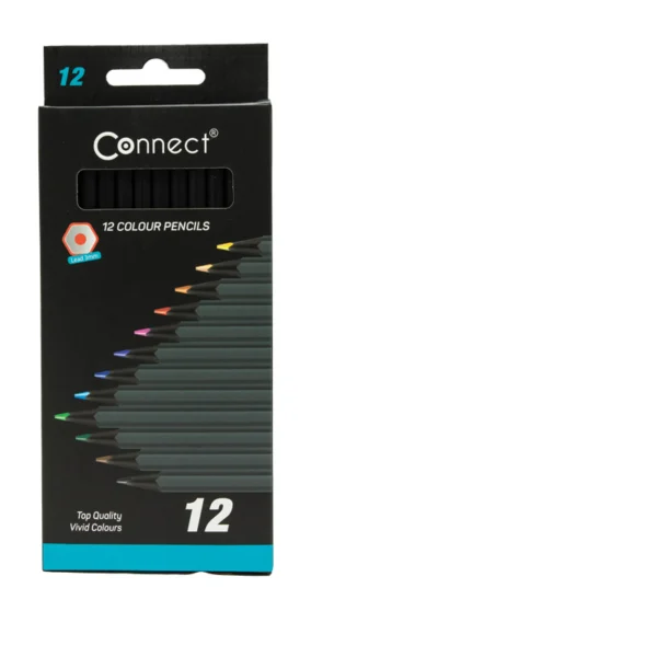 Drvene bojice set 12 (Black) | Connect