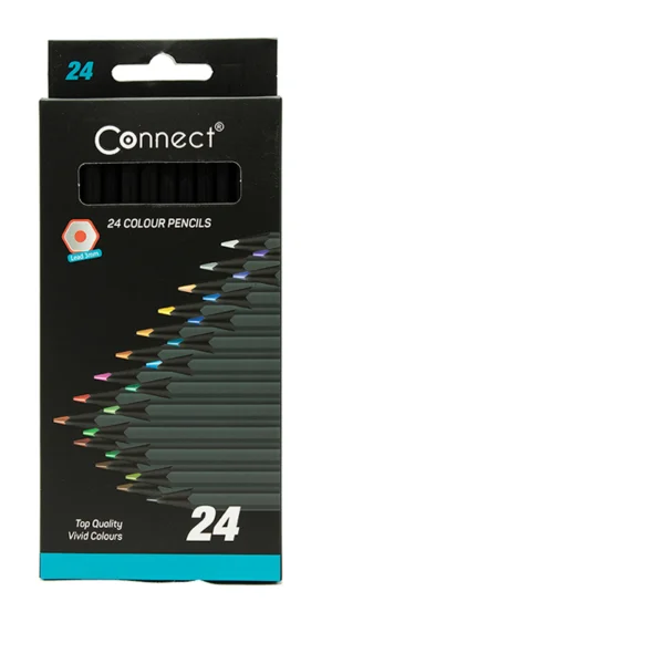 Drvene bojice set 24 (Black) | Connect