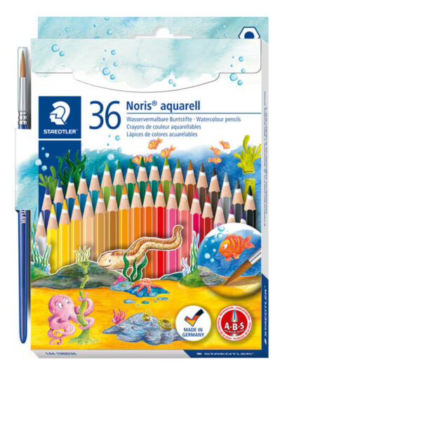 Akvarel drvene bojice set 36 (Noris Akvarel) | Staedtler 144-10ND36