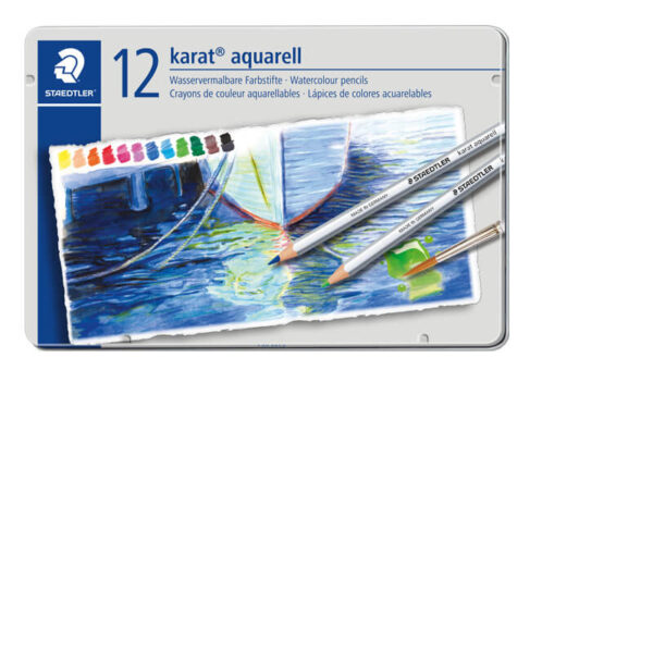 Akvarel drvene bojice set 12 (Karat Akvarel) | Staedtler 125-M12