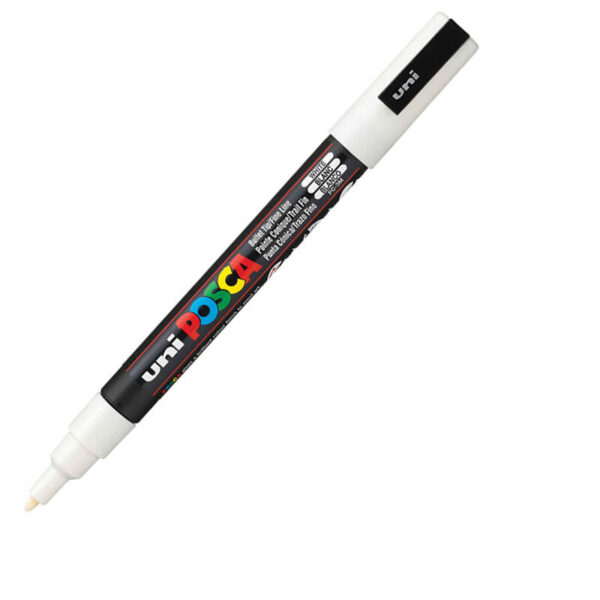 UNI Akrilni Marker POSCA 0.9-1.3mm (PC-3M Bela)