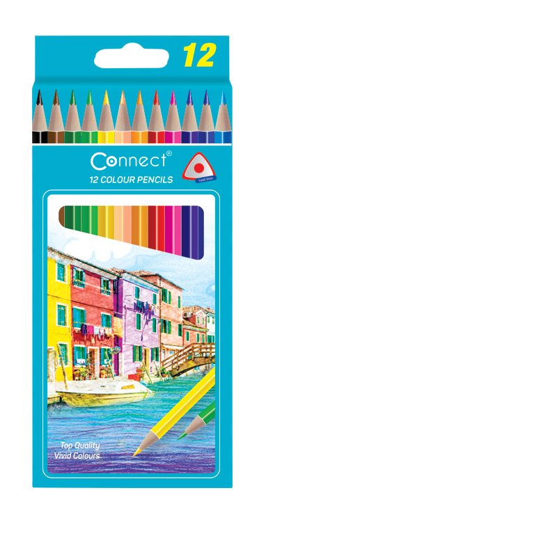 Drvene bojice set 12 (trouglaste) | Connect